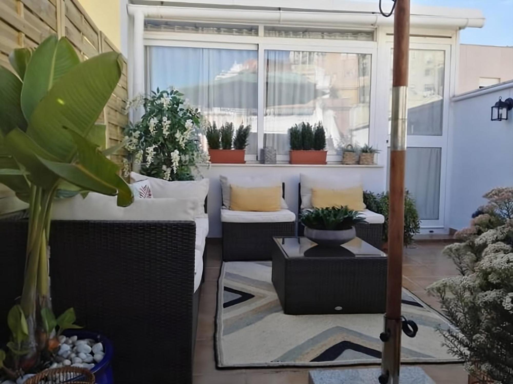 Sol Y Malaga - Designer Duplex Con Terraza Y Parking Apartment Exterior photo